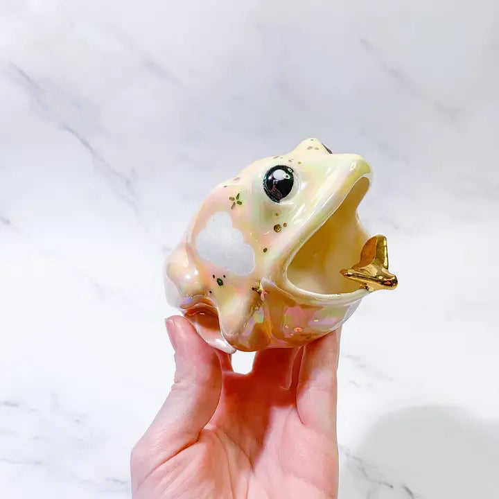 Multipurpose Porcelain Frog Dish