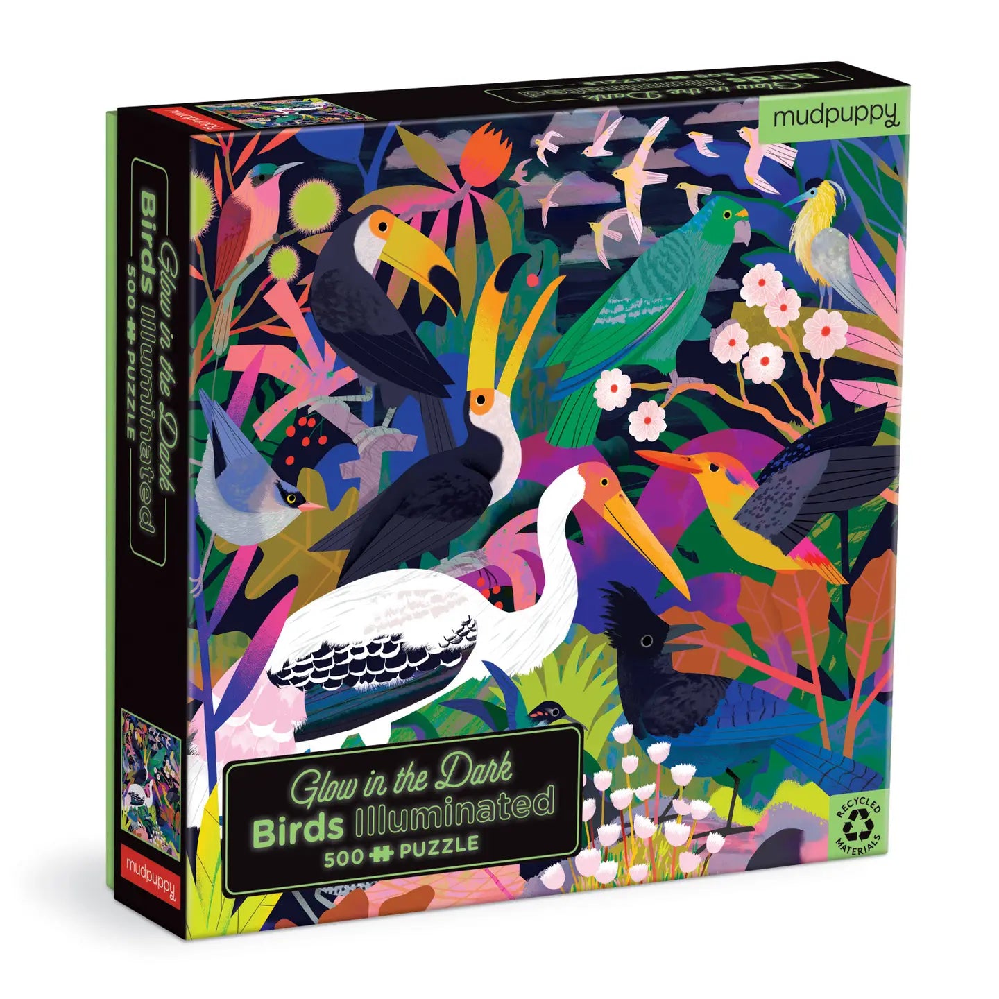 Chronicle Books Illuminated 500 Piece Glow in the Dark Puzzle