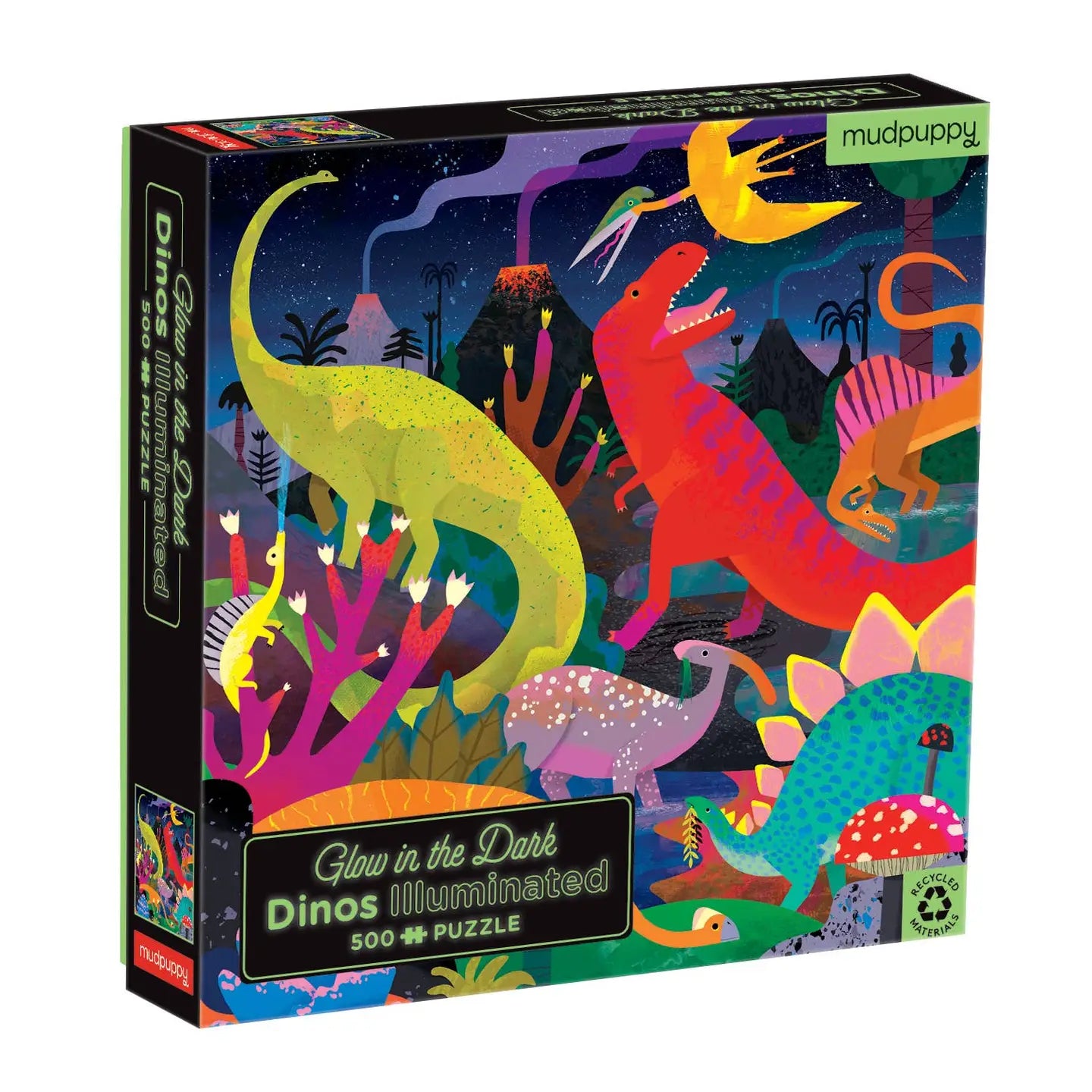 Chronicle Books Illuminated 500 Piece Glow in the Dark Puzzle