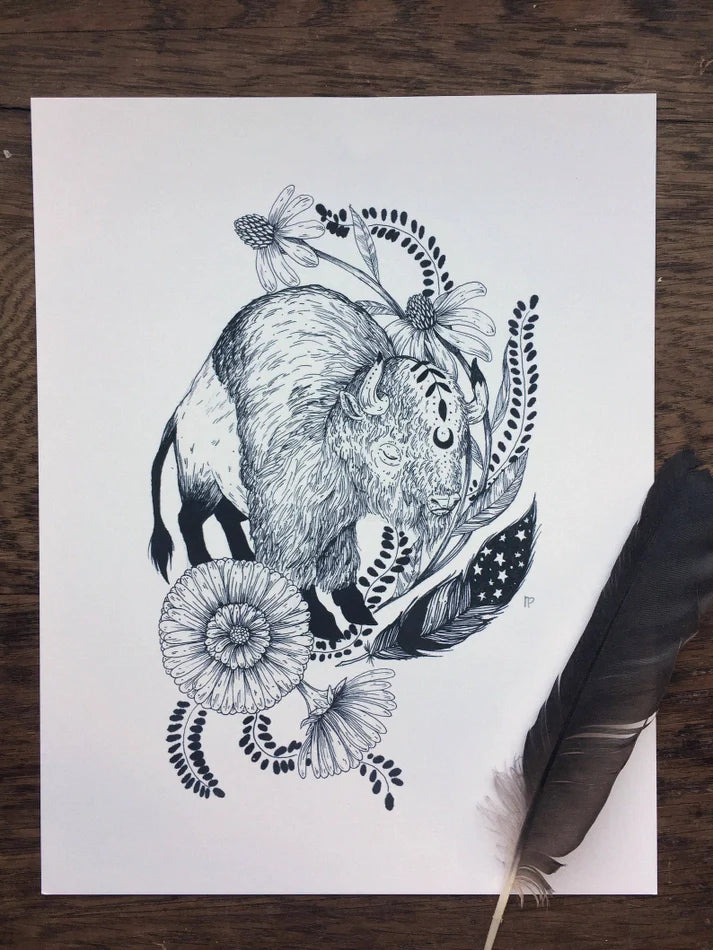 Marika Paz Illustration 8.5" x 11" Print
