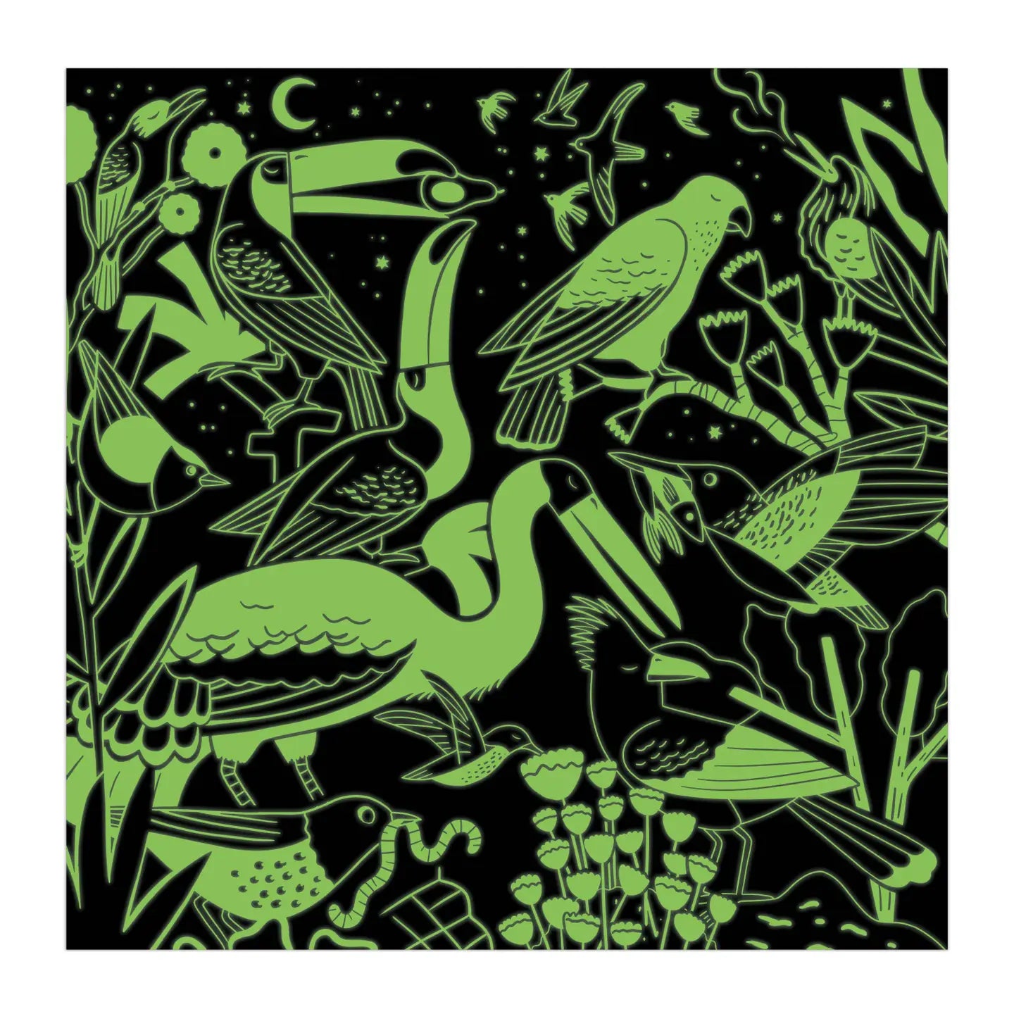 Chronicle Books Illuminated 500 Piece Glow in the Dark Puzzle